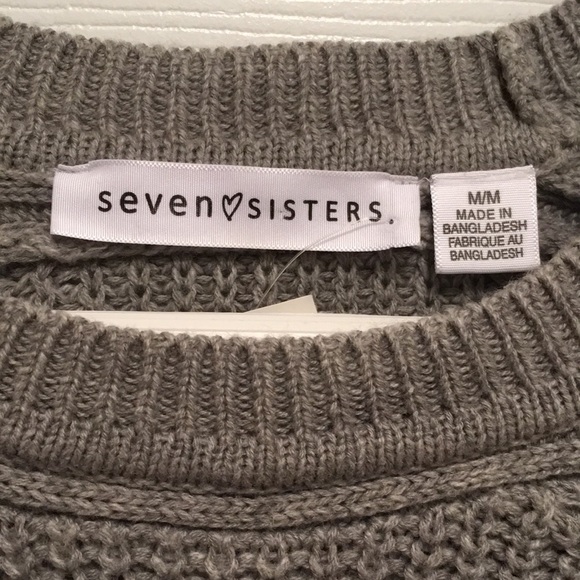 Grey Knit Sweater NWT - Picture 3 of 5